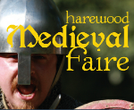 Stredoveký festival na hrade Harewood v Leeds