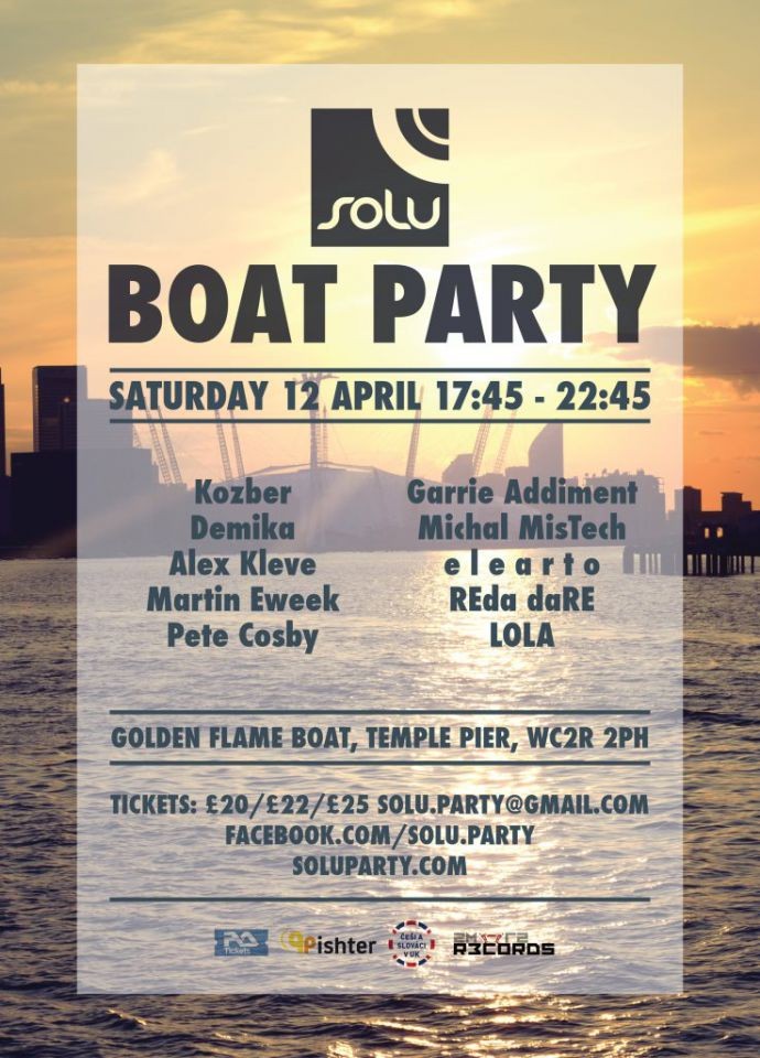 SOLU Boat Party  - 12th April 2014