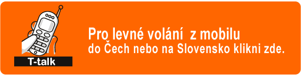 Levné volání do Čech a na Slovensko z mobilu nebo pevné od 1p/min