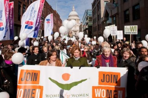 Medzinárodný deň žien v Londýne